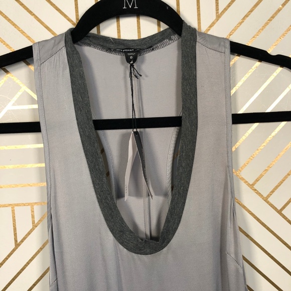 James Perse Racerback Ringer Maxi Dress Heather - Picture 4 of 8